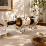 Wine Bottle Stand Laser Cut Files, SVG DXF PDF Bundle, DIY Wooden Wine Holder, Instant Download - Image 3
