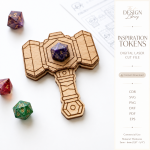 Inspiration Token Set SVG, Wooden Affirmation Coins, Motivational Gift Tokens Laser Cut Digital File - Image 3