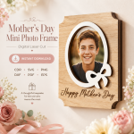 Mini Photo Frame SVG Bundle, Mother's Day Gift Template, Laser Cut Keepsake Frame Files - Image 4