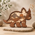 HUGE Bundle 3D Animal Multilayer Wooden Engraved | Laser Cut SVG DXF Files | Farm & Wildlife Animals | CNC, Glowforge, Cricut - Image 5