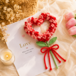 Crochet Heart Wreath Pattern PDF, Baby's Breath Flower Wreath, Valentine Crochet Decor, Handmade Romantic Gift Pattern - Image 5