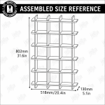 Wall Mug Holders Laser Cut Bundle, Coffee Mug Rack SVG, Kitchen Cup Organizer CNC Template, DXF PDF EPS Files - Image 5