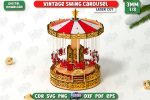 3D Amusement Park Laser Cut Bundle, Carnival Park SVG, Ferris Wheel CNC Template, DXF PDF EPS Files - Image 7