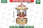 3D Amusement Park Laser Cut Bundle, Carnival Park SVG, Ferris Wheel CNC Template, DXF PDF EPS Files - Image 10