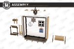 3D Beach Room Box Miniature Laser Cut Bundle SVG | Coastal Diorama CNC Files | Glowforge xTool Cricut Templates - Image 14