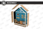 3D Beach Room Box Miniature Laser Cut Bundle SVG | Coastal Diorama CNC Files | Glowforge xTool Cricut Templates - Image 16