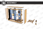 3D Beach Room Box Miniature Laser Cut Bundle SVG | Coastal Diorama CNC Files | Glowforge xTool Cricut Templates - Image 17