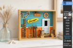 3D Beach Room Box Miniature Laser Cut Bundle SVG | Coastal Diorama CNC Files | Glowforge xTool Cricut Templates - Image 5