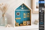 3D Beach Room Box Miniature Laser Cut Bundle SVG | Coastal Diorama CNC Files | Glowforge xTool Cricut Templates - Image 6