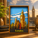 London SVG, 9 Layers, Plywood Cut File - Image 2