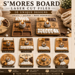 10-IN-1 S'MORES BOARD BUNDLE LASER CUT FILES