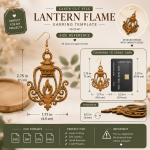 LANTERN FLAME EARRINGS - Image 2
