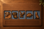 Layered Wood Nature Collection SVG Bundle | Bear Deer Owl Eagle Bison Duck Goose Wolf | 3D Laser Cut Files for Glowforge, LightBurn, CNC - Image 4