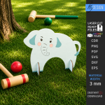 Animal Croquet Gates Laser Cut Bundle, Kids Garden Game SVG, Wooden Lawn Toy CNC Template, DXF PDF EPS Files - Image 4