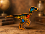 Velociraptor Multilayer SVG, Layered Dinosaur Laser File - Image 3
