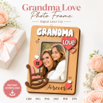 Personalized Mom Photo Frame | Custom Mother's Day Gift | Family Picture Display | Digital Download - Image 5