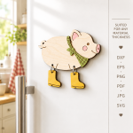 WiFi Password Sign SVG Bundle | 3D Laser Cut Guest WiFi Display | Home Office CNC Template - Image 4