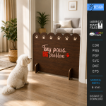 Pet Barrier Laser Cut SVG Bundle | Wooden Pet Gate CNC File | DIY Dog Barrier Template | Indoor Pet Fence Design | Glowforge Ready Digital Download | CDR SVG PNG DXF PDF EPS - Image 4