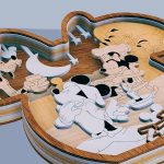 Friends Cartoon Mouse Head 3D Layered Wood Art, Multilayer Laser Cut Design, Cartoon Friends Wall Decor, CNC SVG File, Handmade Wooden Gift - Image 5