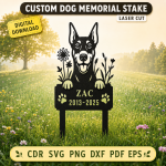 Custom Dog Memorial Stake, Personalized Pet Loss Garden Sign, Dog Grave Marker, Rainbow Bridge Sympathy Gift, Outdoor Pet Memorial Yard Decor - Image 4