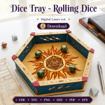 Rolling Dice Tray SVG | DND Dice Tray Laser Cut File | Digital Download - Image 5