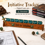 DND Initiative Tracker SVG | Dungeon Master Combat Tracker Laser Cut File | Digital Download - Image 5