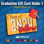 Graduation Money Holder SVG | Graduation Gift Card Holder Digital Download - Image 5