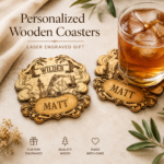DND Dice Coasters SVG, Laser Cut Drink Coaster Template, Board Game Gift Digital File DXF PDF - Image 4