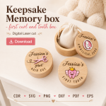 Keepsake Memory Box SVG | Digital Download | CDR SVG PNG DXF PDF EPS - Image 5