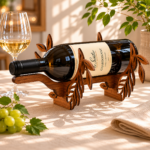 Wine Bottle Stand Laser Cut Files, SVG DXF PDF Bundle, DIY Wooden Wine Holder, Instant Download - Image 4