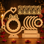 Valentine Lantern Bundle Pack 8 with Stand SVG | Laser Cut Lantern Files | Romantic Heart Light Box | Glowforge CNC Wood Craft | Valentine's Day Decor - Image 5