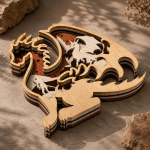 Dragon Knight Fantasy Laser Cut SVG | Multilayer Wooden Engraved Wall Decor | 3D Layered Wood Craft File DXF EPS PNG AI - Image 4
