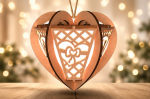 Valentine Heart Lantern Bundle SVG, 8 Love Lantern Laser Cut Files, Romantic Hanging Lantern Pack, Wooden Heart Decor, Glowforge Lightburn CNC DXF EPS AI PNG - Image 5