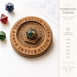 Inspiration Token Set SVG, Wooden Affirmation Coins, Motivational Gift Tokens Laser Cut Digital File - Image 4