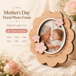 Mini Photo Frame SVG Bundle, Mother's Day Gift Template, Laser Cut Keepsake Frame Files - Image 5