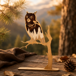 Woodland Animal SVG Bundle | Layered Wooden Wildlife Laser Cut Files | Wolf Owl Bear Kangaroo | Digital Download - Image 6