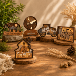 15 Layered Wood Art Designs SVG Bundle, Laser Cut Files for Glowforge, CNC Templates, Wooden Decor Digital Download - Image 3