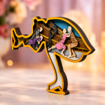Figure Skating SVG 3D Layered Silhouette, Winter Ice Skater Cut File - Image 3