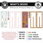 Fast Sling Puck Game Laser Cut Bundle, Wooden Table Hockey SVG, Family Board Game CNC Template, DXF PDF EPS Files - Image 7