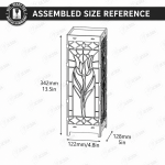 Stained Glass Floor Lamp Laser Cut Bundle, Decorative Lamp SVG, Wooden Floor Light CNC Template, DXF PDF EPS Files - Image 17