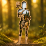 Caveman SVG 3D Layered Silhouette, Barbarian Neanderthal, Laser Cut 8 Layer Primitive Man - Image 2