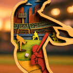 Baseball Player SVG 3D Layered Silhouette, Batter Sports Cut File - Image 3