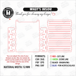 Wall Mug Holders Laser Cut Bundle, Coffee Mug Rack SVG, Kitchen Cup Organizer CNC Template, DXF PDF EPS Files - Image 8