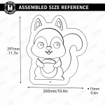 Animal LED Night Light Laser Cut Bundle, Wooden Animal Lamp SVG, Nursery Night Light CNC Template, DXF PDF EPS Files - Image 7