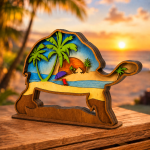 Sea Turtle SVG 3D Layered Mandala, Ocean Animal Cut File, Glowforge Laser Cut - Image 3