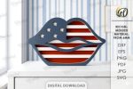 4th of July Decor Laser Cut Bundle, Patriotic SVG, Independence Day CNC Template, USA Wall Sign DXF PDF EPS - Image 11