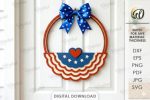4th of July Decor Laser Cut Bundle, Patriotic SVG, Independence Day CNC Template, USA Wall Sign DXF PDF EPS - Image 12