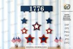 4th of July Decor Laser Cut Bundle, Patriotic SVG, Independence Day CNC Template, USA Wall Sign DXF PDF EPS - Image 6