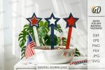 4th of July Decor Laser Cut Bundle, Patriotic SVG, Independence Day CNC Template, USA Wall Sign DXF PDF EPS - Image 9