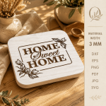 Riser Trays Bundle Laser Cut SVG | Tiered Display Tray CNC Files | Wooden Riser Stand DXF PDF EPS Glowforge File - Image 5
